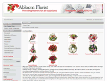 Tablet Screenshot of abloomflorist-shop.triplewebmedia.co.uk